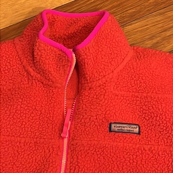 ⭐️ Vineyard Vines Sherpa 1/4 Zip Pullover Fleece Sweater Size Small - Picture 2 of 6